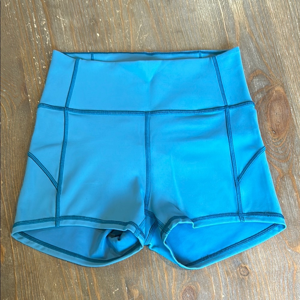 Lululemon Teal Shorts - Picture 3 of 5